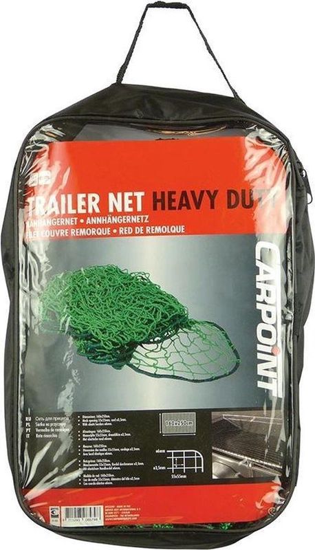 Carpoint Aanhangernet – Aanhangwagennet - Elastische rand - 160x250cm