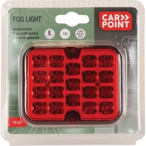 Carpoint - Mistachterlicht - LED - Rood - Kunststof - 100x80x25mm