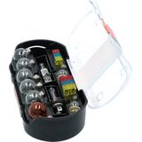 Carpoint - 30-delige Gloeilampenset - H1 en H7 - Inclusief Zekeringen - Opbergbox