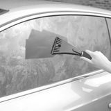 Carpoint - Sneeuwborstel & Ijskrabber - Zwart/Rood - Kunststof