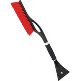 Carpoint - Sneeuwborstel & Ijskrabber - Zwart/Rood - Kunststof