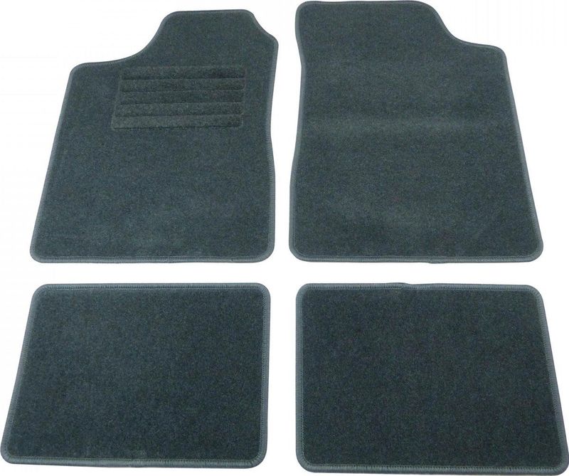 Carpoint - Automattenset - Zwart - Rubber - 2 Voormatten 2 Achtermatten