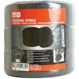 Carpoint - Extra Zacht Polijstspons - Zwart - Foam - 150 mm - 3 Stuks