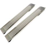 Carpoint - Oprijplaten - Zilver - Staal - Set van 2