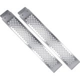 Carpoint - Oprijplaten - Zilver - Staal - Set van 2