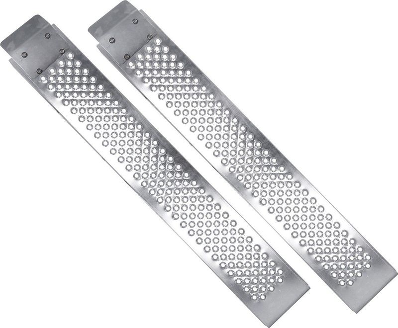 Carpoint - Oprijplaten - Zilver - Staal - Set van 2