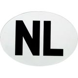 NL Stickers Wit Vinyl 112x80mm 20st