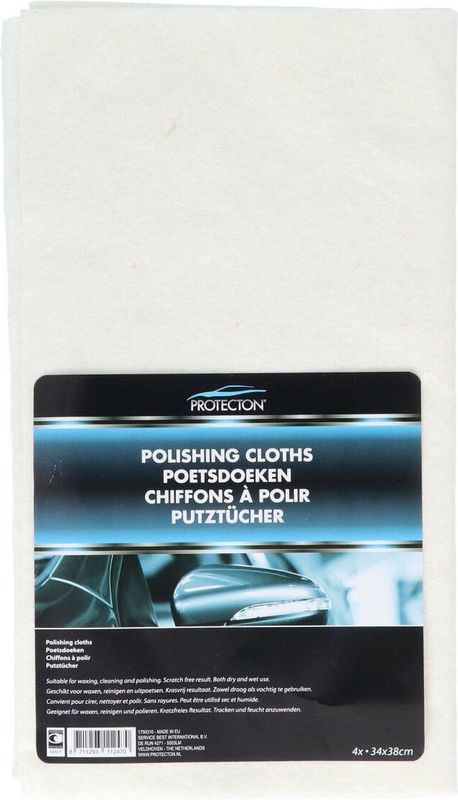 Protecton - Multifunctionele Poetsdoeken - 34x38cm - 4 Stuks