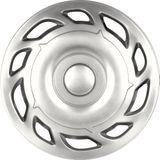 Carpoint - Tino - Wieldoppenset - Zilver - Kunststof - Set van 4