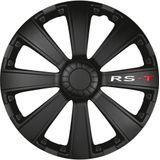 Gorecki - RS-T - Wieldoppen - Zwart - Set van 4 - ABS Kunststof