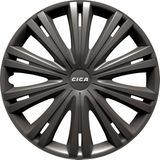 Gorecki - Dark Wieldoppen - Antraciet - Set van 4 - ABS Kunststof