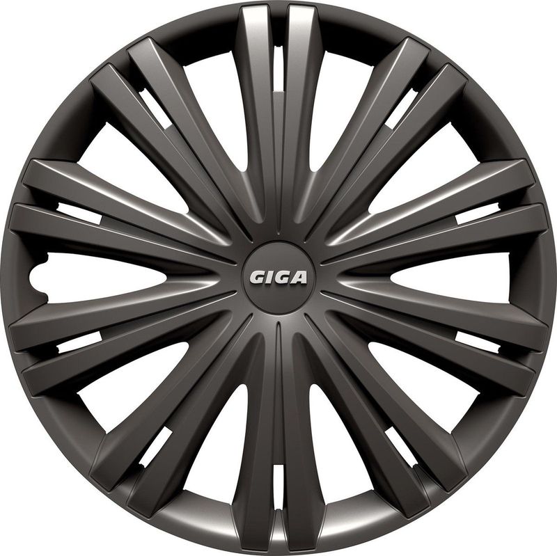 Gorecki - Dark Wieldoppen - Antraciet - Set van 4 - ABS Kunststof