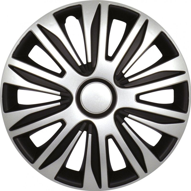 Gorecki - Nardo Wieldoppen - Zilver/Zwart - Set van 4 - ABS Kunststof