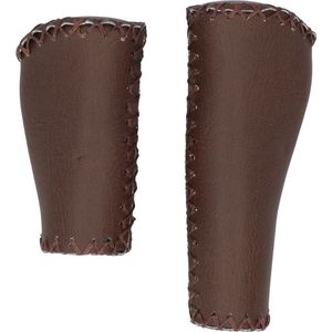 Dresco - Ergo Leather - Fiets Handvatten - Echt Leder - Ergonomisch Vormgegeven