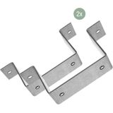 Carpoint - Aanhanger Steunpoten Set - Trailer Steunpotenset - Compleet met Neuswielklemmen en Montageprofielen