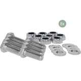 Carpoint - Aanhanger Steunpoten Set - Trailer Steunpotenset - Compleet met Neuswielklemmen en Montageprofielen