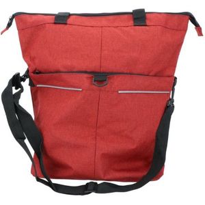 Dresco - Multifunctionele Fietstas - Rood - Polyester - Spatwaterdicht