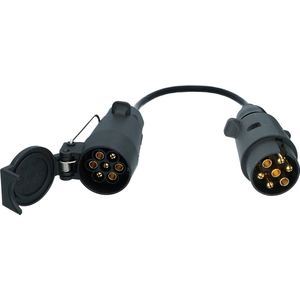 Carpoint - Trailer Verlengkabel - 7-polig - 60 centimeter - Stekker naar Stekkerdoos