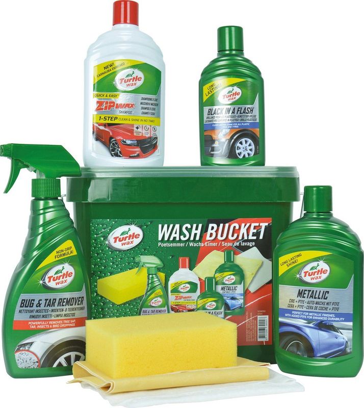 Turtle Wax - Car Care Poetsemmer - Inclusief Shampoo Zip Wax en Metallic Wax