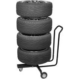 Carpoint - Wielstandaard - Zwart - Aluminium