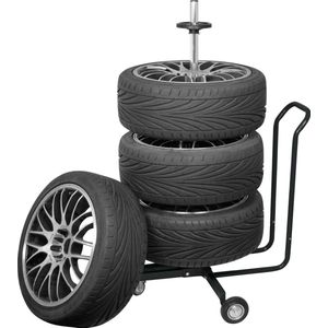 Carpoint - Wielstandaard - Zwart - Aluminium