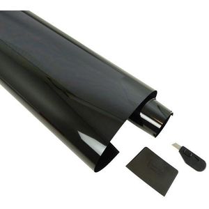 Krasbestendige Raamfolie - Limoblack - 50cm x 300cm - 3% Verduistering