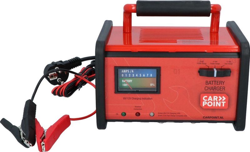 Carpoint Acculader 6-12V | Druppellader voor lood- en gelaccu’s