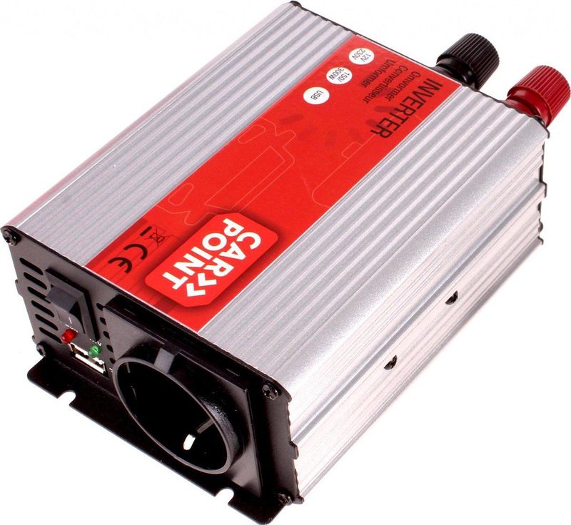 Carpoint - Omvormer 12V naar 230V - 150W - Met USB Poort - Beveiligd