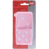 Carpoint - Pluche Dobbelstenen - Roze - Set van Twee