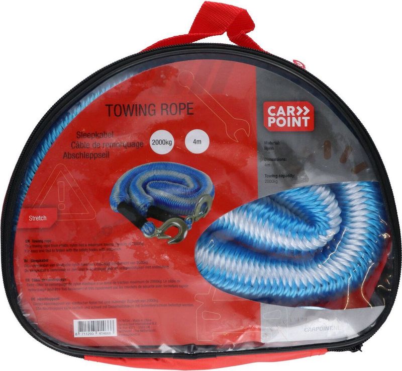 Carpoint - Stretch - Sleepkabel - 2000kg - 1,5-4 Meter