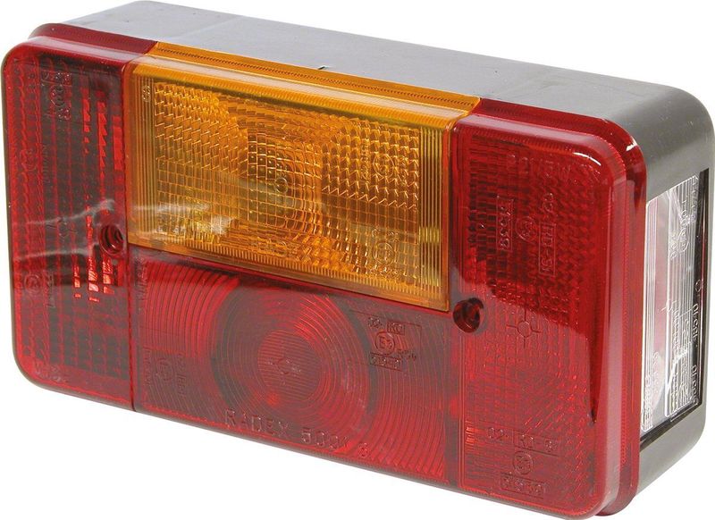 Carpoint - Achterlicht - Rood/Wit/Geel - Kunststof - Voor Links