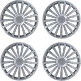 Carpoint - Radical Pro - Wieldoppen - Zilver - Set Van 4 - ABS