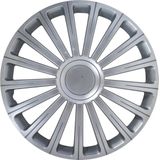 Carpoint - Radical Pro - Wieldoppen - Zilver - Set Van 4 - ABS