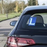 Carpoint - Sticker Lesauto - Blauw - Statische Raamstickers - 10x15cm