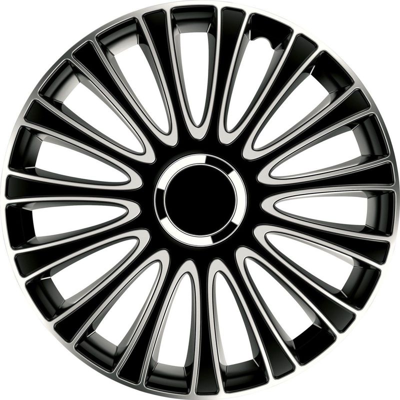 Gorecki - Wieldoppenset - Zilver/Zwart - ABS Kunststof - 14 Inch