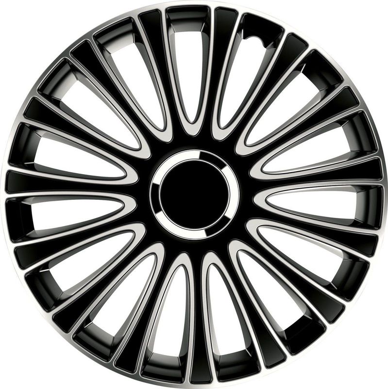 Gorecki - Wieldoppenset Lemanspro - Zilver/Zwart - 16 Inch - ABS Kunststof