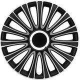 Gorecki - LeMans Pro Wieldoppen - Zwart/Zilver - ABS Kunststof - Set van 4