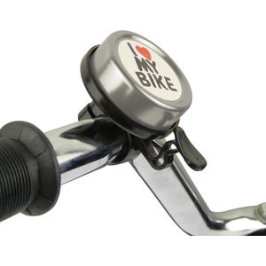 Dresco - Fietsbel - I Love My Bike - Kunststof - Metalen Deksel