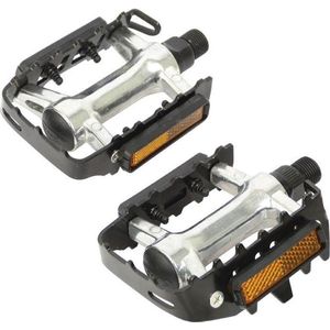 Dresco Pedalen MTB Metaal Chroom/Zwart