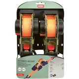 Carpoint - Spanbanden - Oranje - 2 Stuks - Inclusief Ratel en S-Haken