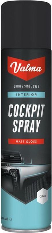 Valma Cockpitspray 400ml – Matglans - Eenvoudig in Gebruik - Geschikt voor Kunststof en Leer