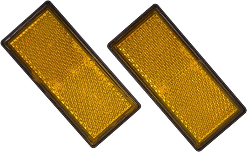 Carpoint - Reflectoren - Oranje - Kunststof - E-Keur - 86x40mm - 2 Stuks