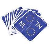 Carpoint - Nummerplaatstickers - Blauw - Vinyl - 20 Stuks