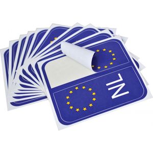 Carpoint - Nummerplaatstickers - Blauw - Vinyl - 20 Stuks