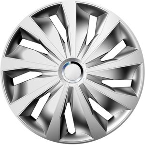 Carpoint Wieldoppenset Grip Pro 15 Inch Zilver 4 Stuks