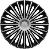 Carpoint - Dakota - Wieldoppenset - Zilver/zwart - 14 Inch - 4 Stuks