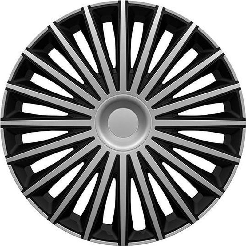 Carpoint - Dakota - Wieldoppenset - Zilver/zwart - 14 Inch - 4 Stuks