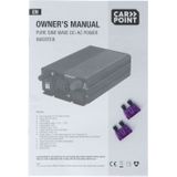 Carpoint - Zuivere Sinus Omvormer - 500 Watt - 12V naar 230V
