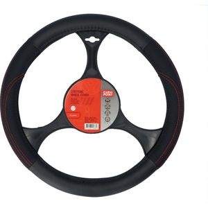 Carpoint - Stuurhoes - PU Leer - Zwart met Rood