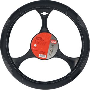 Carpoint - Stuurhoes - Zwart met Grijze Accenten - PU Leer